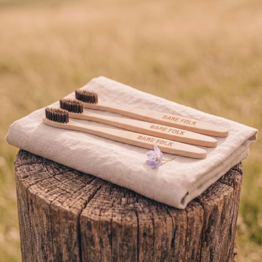 Horse bristle toothbrushes