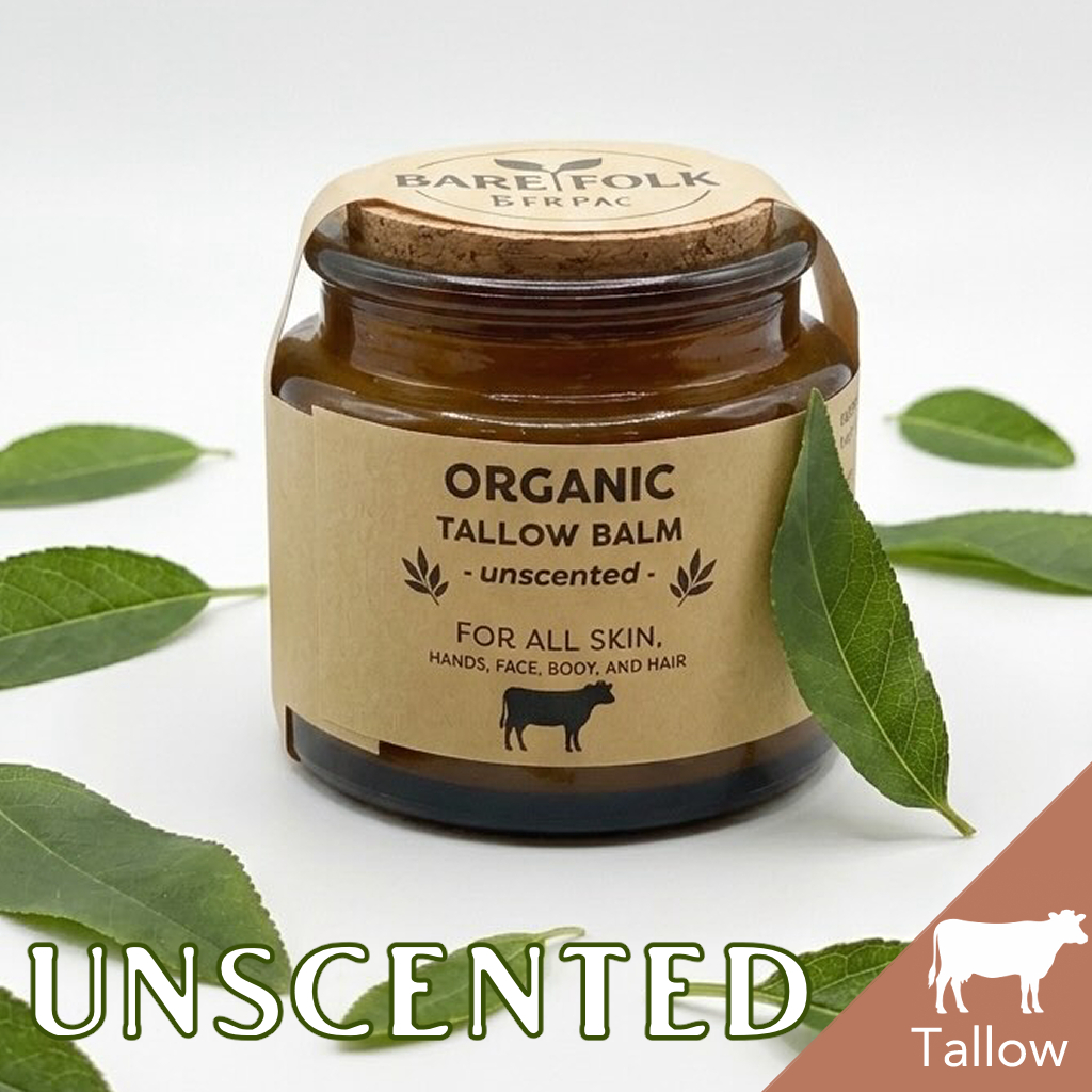 Organic unscented beef tallow balm